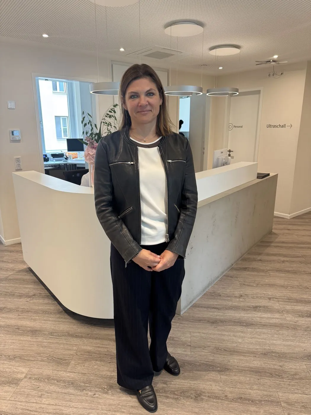 Viktoria Eliseeva-Amon at a partner clinic
